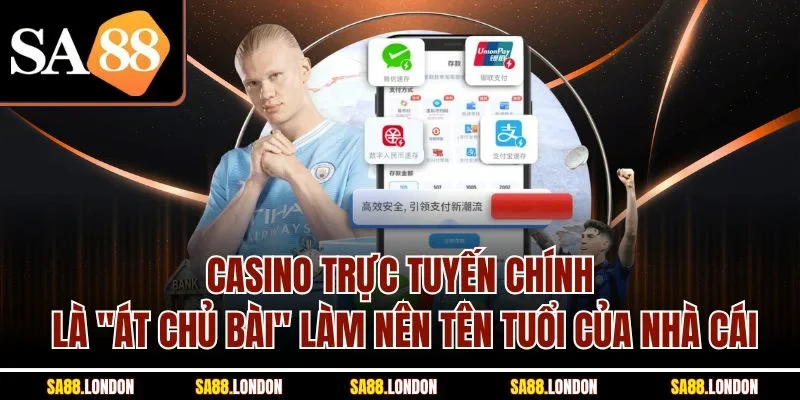 Casino trực tuyến chính là "át chủ bài" làm nên tên tuổi của nhà cái